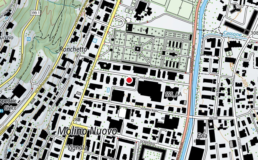 Mappa con la posizione di centro fitness Excalibur (Centro sportivo)