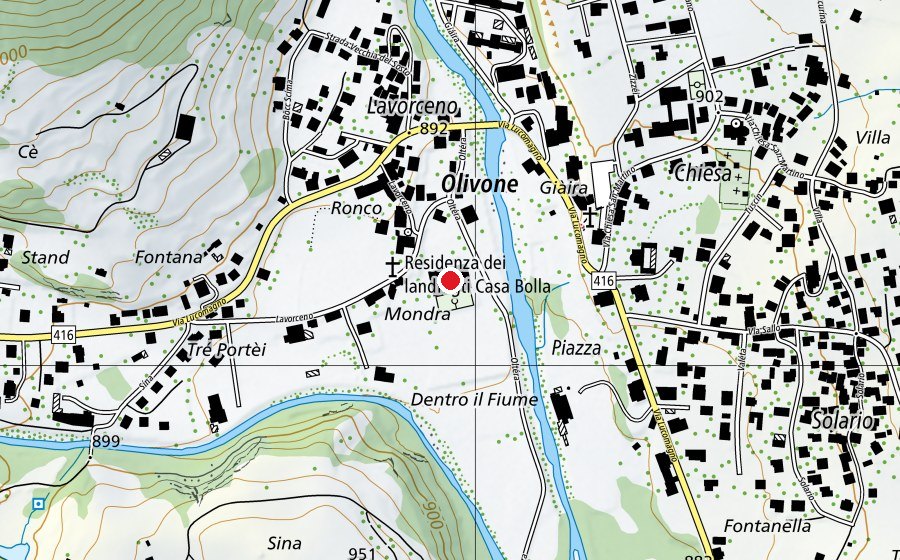 Carte indiquant l’emplacement de Centro POLI (Centre sportif)