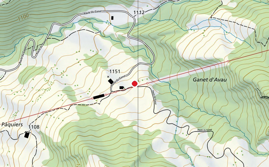 Carte indiquant l’emplacement de Charmey Aventures (Centre sportif)