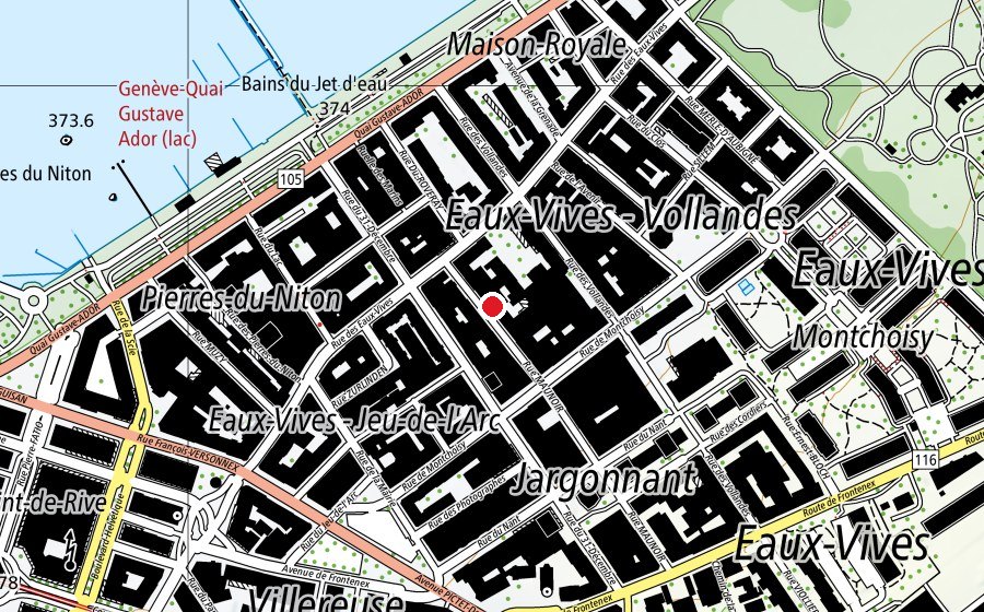 Map showing the location of Coach Sportif - Marie Trapezaroff (Sports centre)