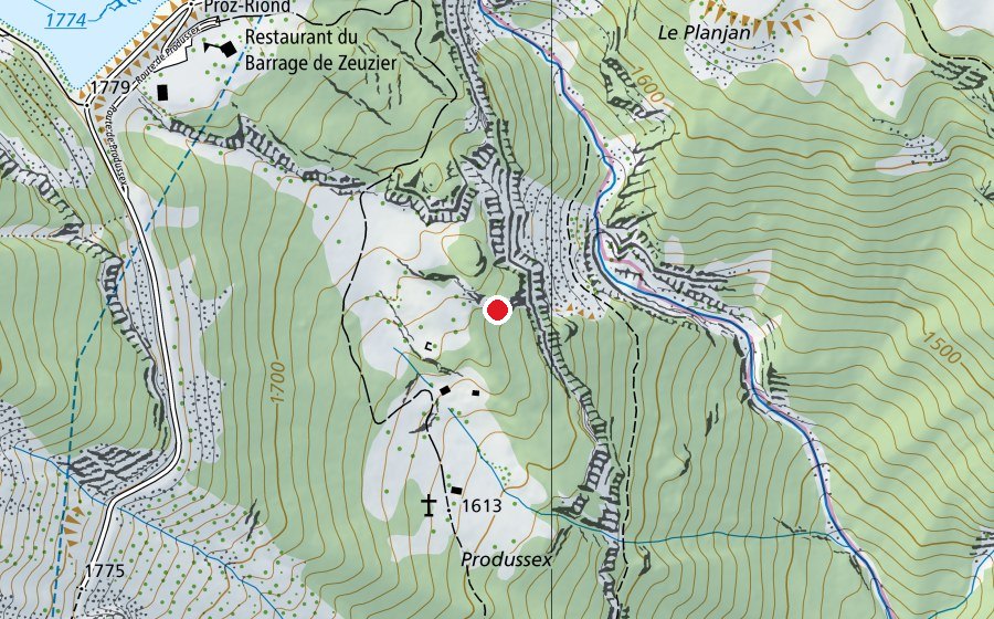 Mappa con la posizione di Colonne (Centro sportivo)