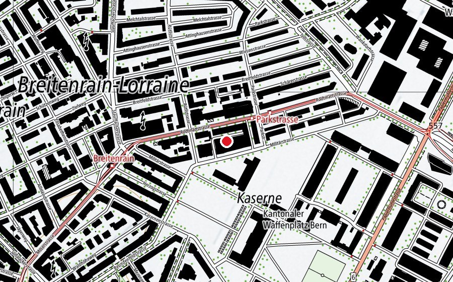 Map showing the location of Dojo JJCB (Sports centre)