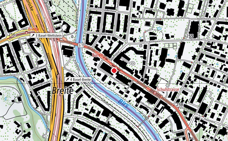 Map showing the location of Donna-Fit (Sports centre)