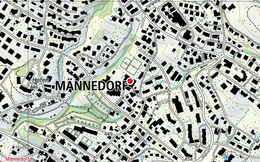Mappa con la posizione di Doppelturnhalle (Centro sportivo)