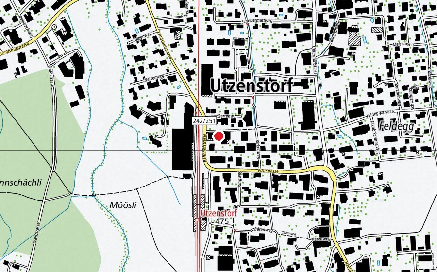 Carte indiquant l’emplacement de Emmenhalle (Centre sportif)