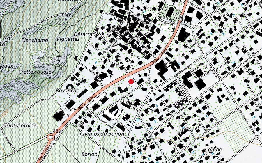 Mappa con la posizione di Fitness Be Fit (Centro sportivo)