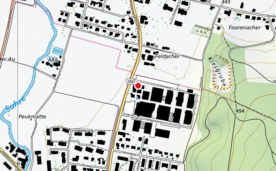 Mappa con la posizione di Fitness Nord (Centro sportivo)