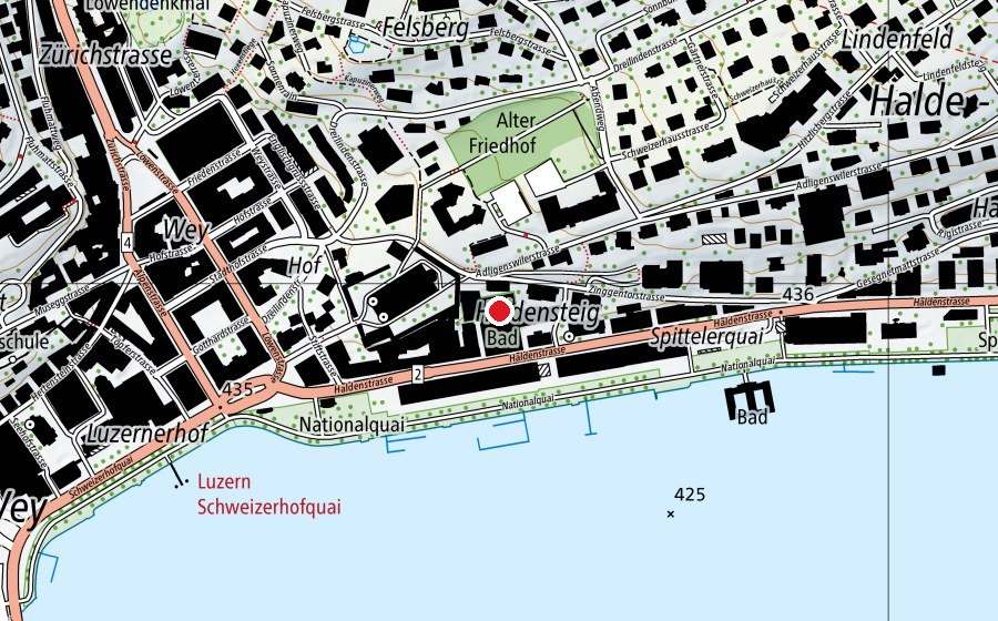 Carte indiquant l’emplacement de Fitness Park National (Centre sportif)