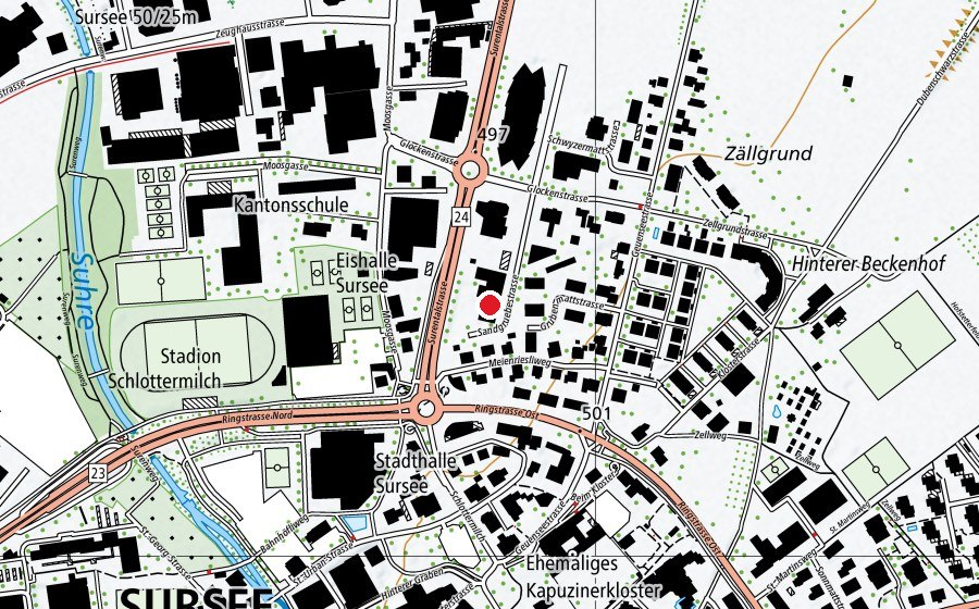 Map showing the location of FitnessConnection (Sports centre)