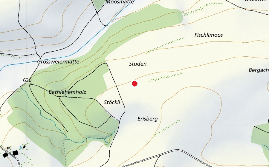 Map showing the location of Flugfeld Modellfluggruppe Schmitten (Sports centre)