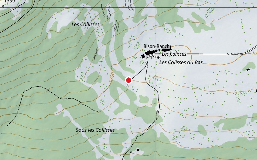 Carte indiquant l’emplacement de Forest Jump (Centre sportif)