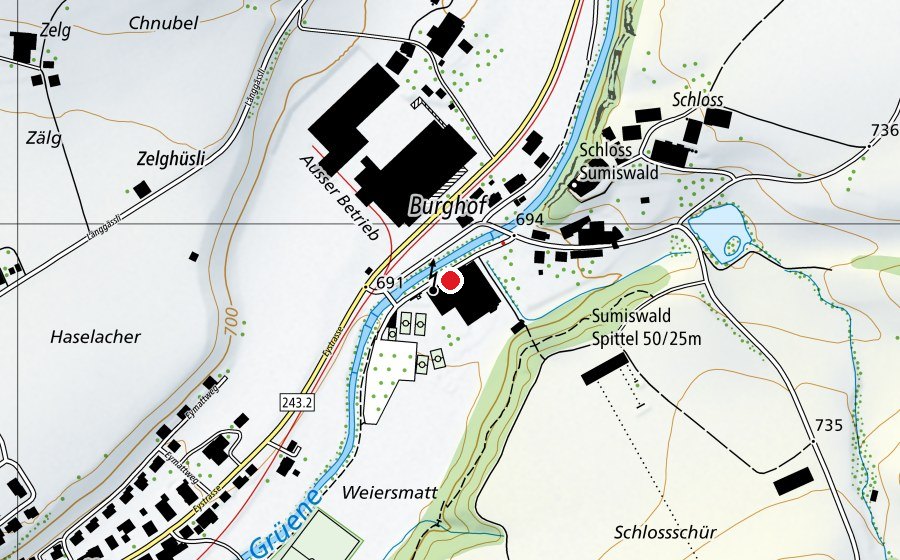 Carte indiquant l’emplacement de Forum (Centre sportif)