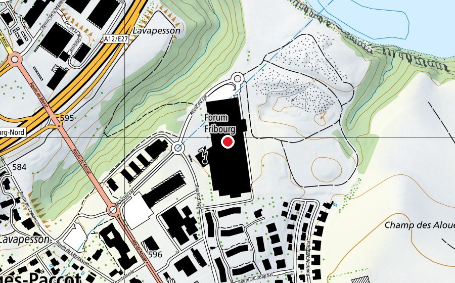 Carte indiquant l’emplacement de FunHouse (Centre sportif)