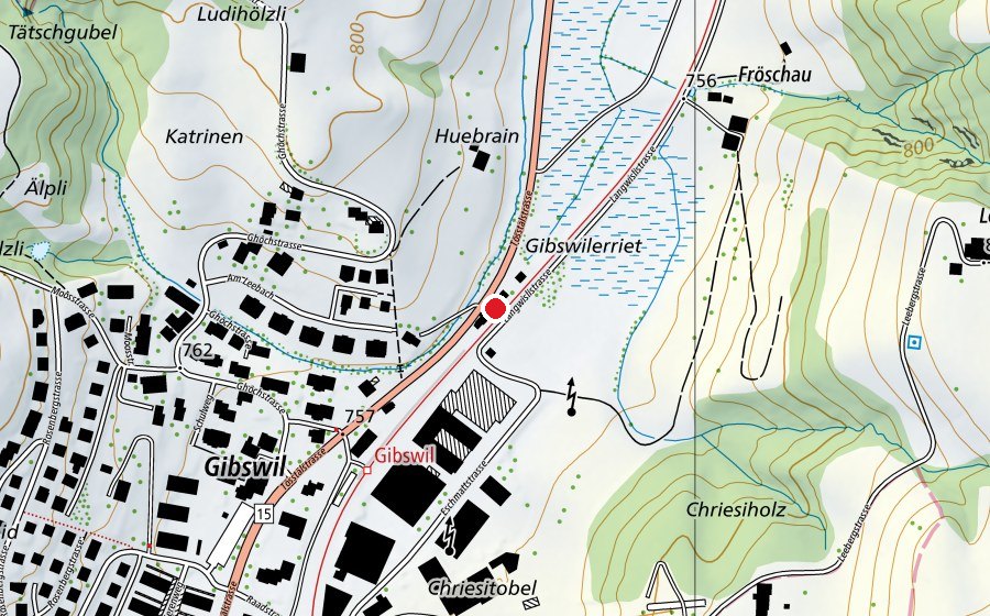 Carte indiquant l’emplacement de Gleitschirmflugschule (Centre sportif)
