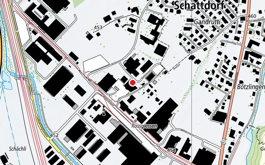 Mappa con la posizione di Granit Indoor (Centro sportivo)
