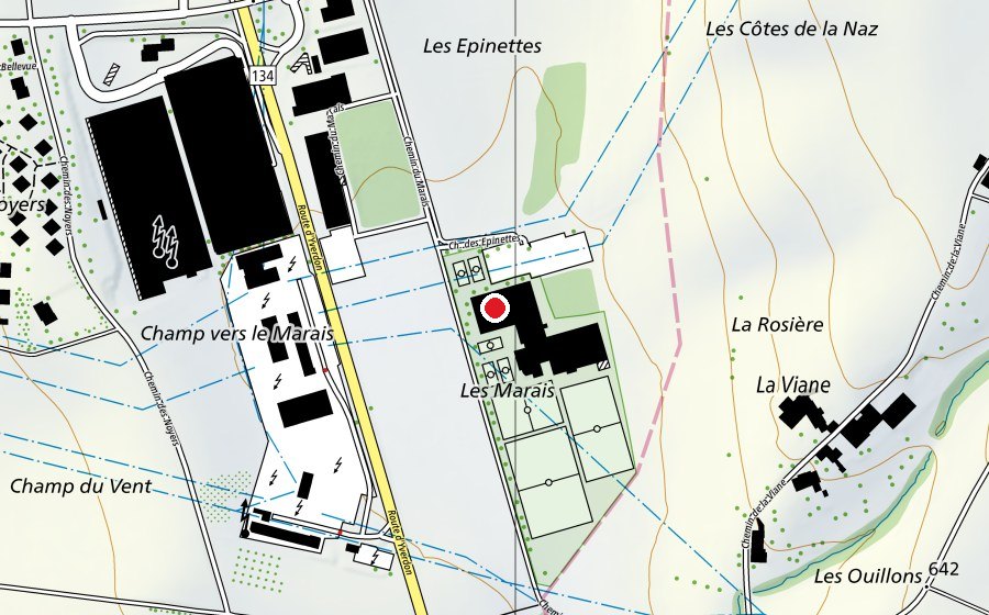 Mappa con la posizione di Green Club (Centro sportivo)