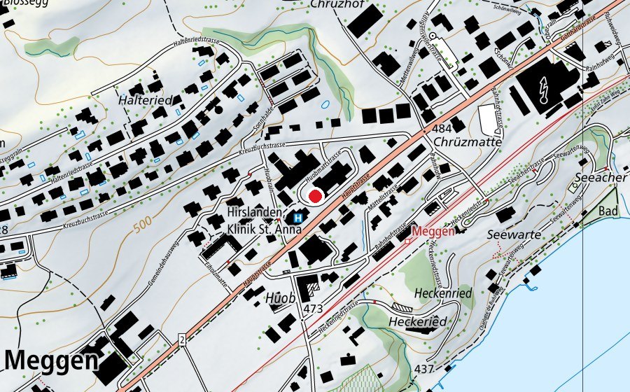 Mappa con la posizione di Happy Fit (Centro sportivo)