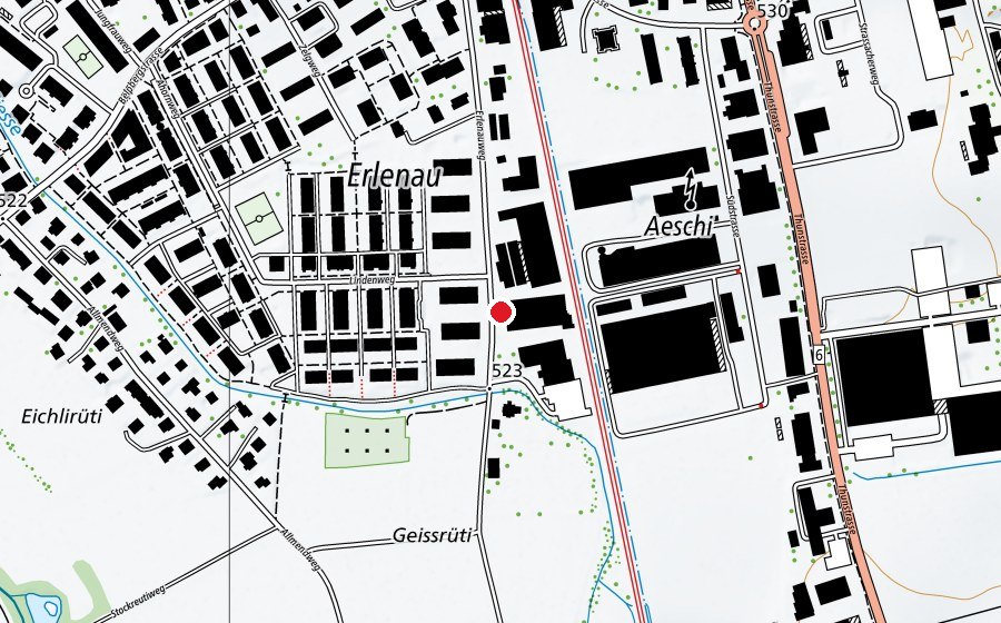 Mappa con la posizione di Highlight (Centro sportivo)