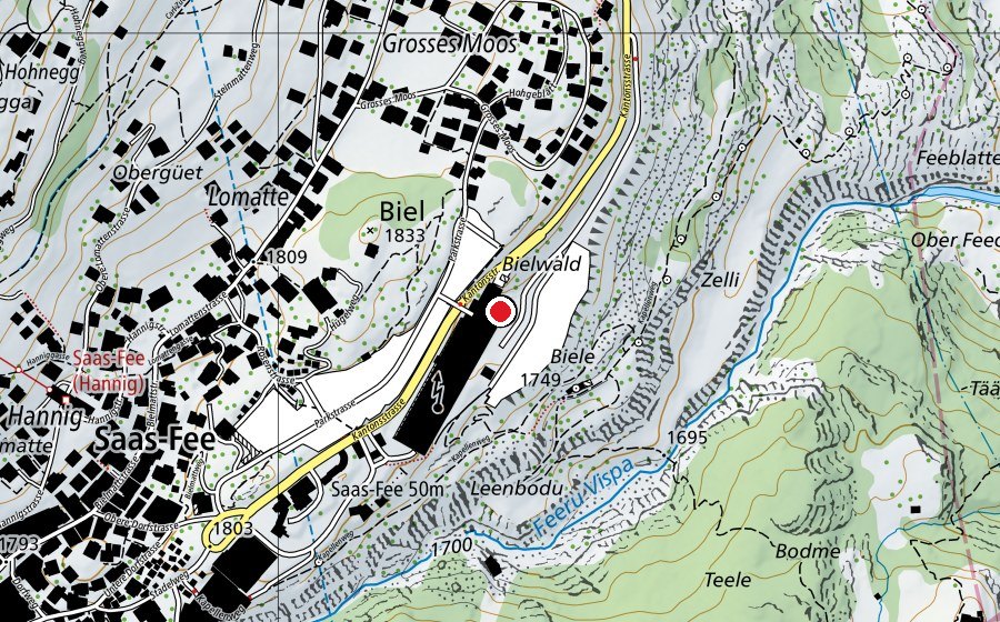 Carte indiquant l’emplacement de Ice Dome (Centre sportif)