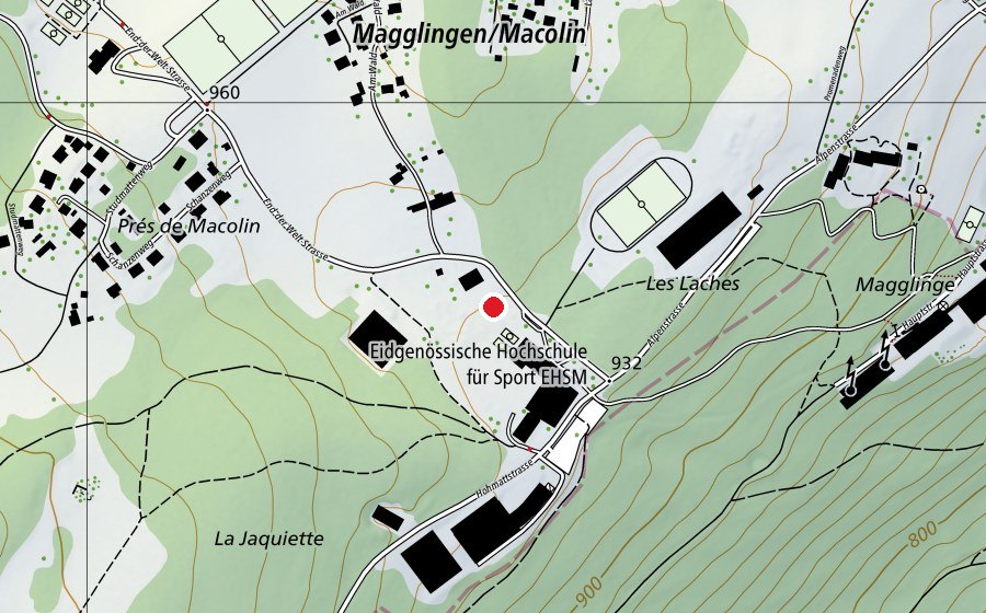 Mappa con la posizione di Kampfsport (Centro sportivo)