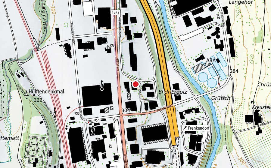 Map showing the location of Kampfsportcenter Kun-Tai-Ko (Sports centre)