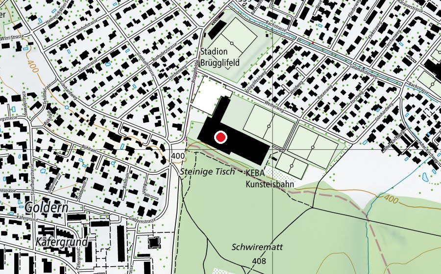 Map showing the location of KEBA (Sports centre)