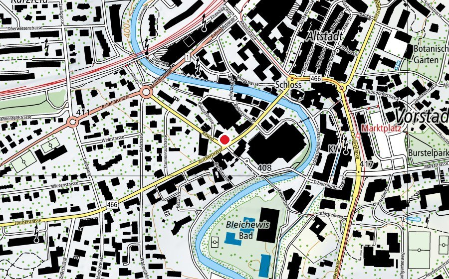 Map showing the location of Kiki's Gym Egge (Sports centre)