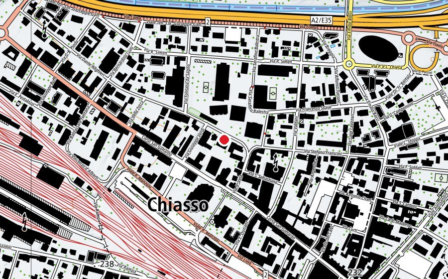 Mappa con la posizione di Life Club (Centro sportivo)