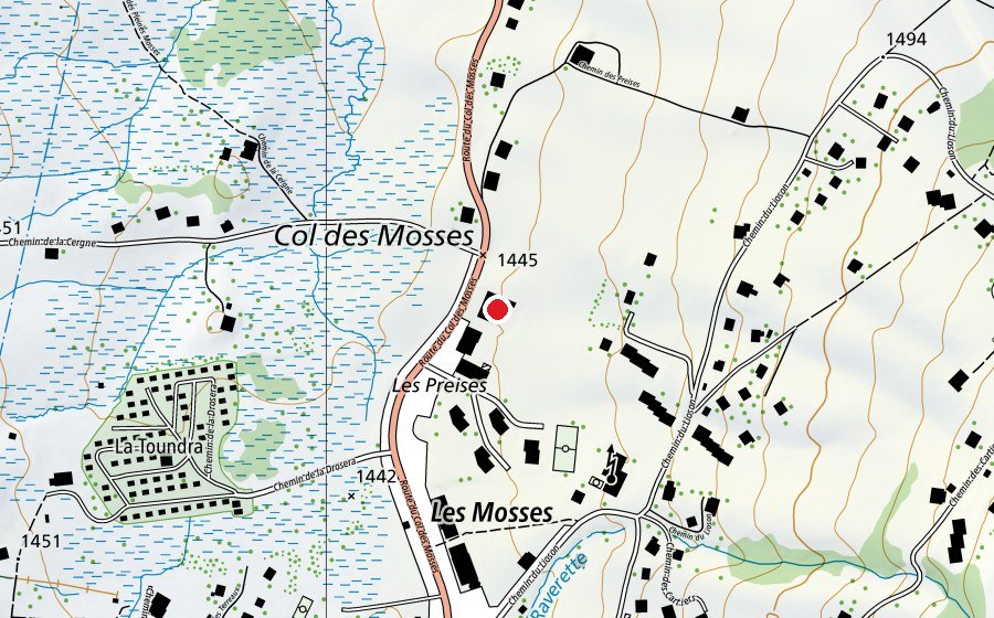 Carte indiquant l’emplacement de Maison de l'Espace Nordique (Centre sportif)