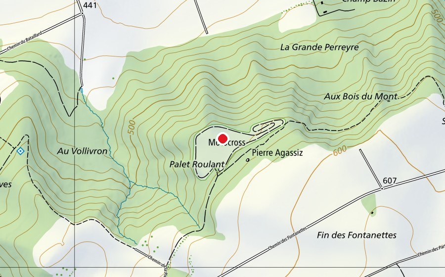 Carte indiquant l’emplacement de McVully - Motocross à l'ancienne (Centre sportif)