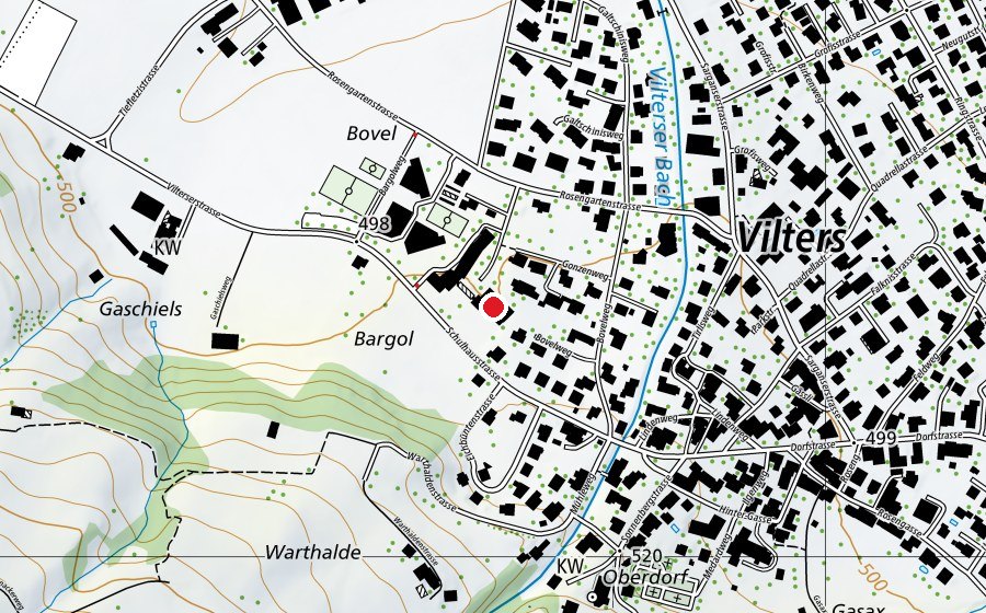Mappa con la posizione di Mehrzweckhalle (Centro sportivo)