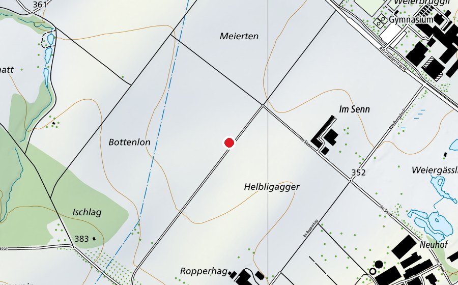 Mappa con la posizione di MG Oberwil BL (Centro sportivo)