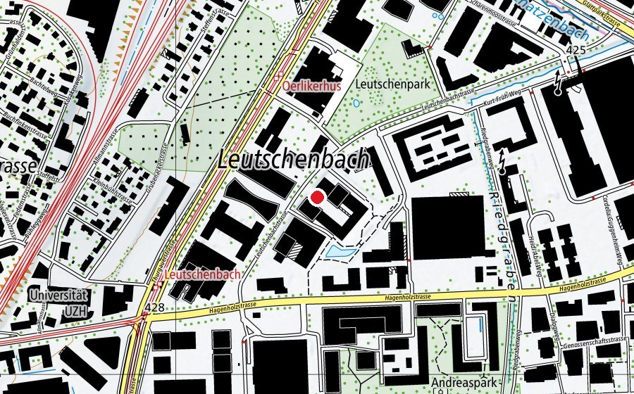 Mappa con la posizione di MINIMUM Boulder Leutsch (Centro sportivo)