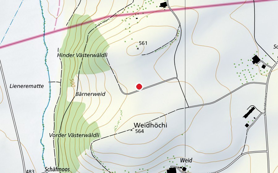 Carte indiquant l’emplacement de Modelflug Sportverein Strengelbach (Centre sportif)