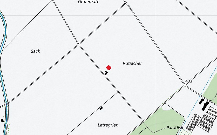 Map showing the location of Modellfluggruppe Schwadernau (Sports centre)