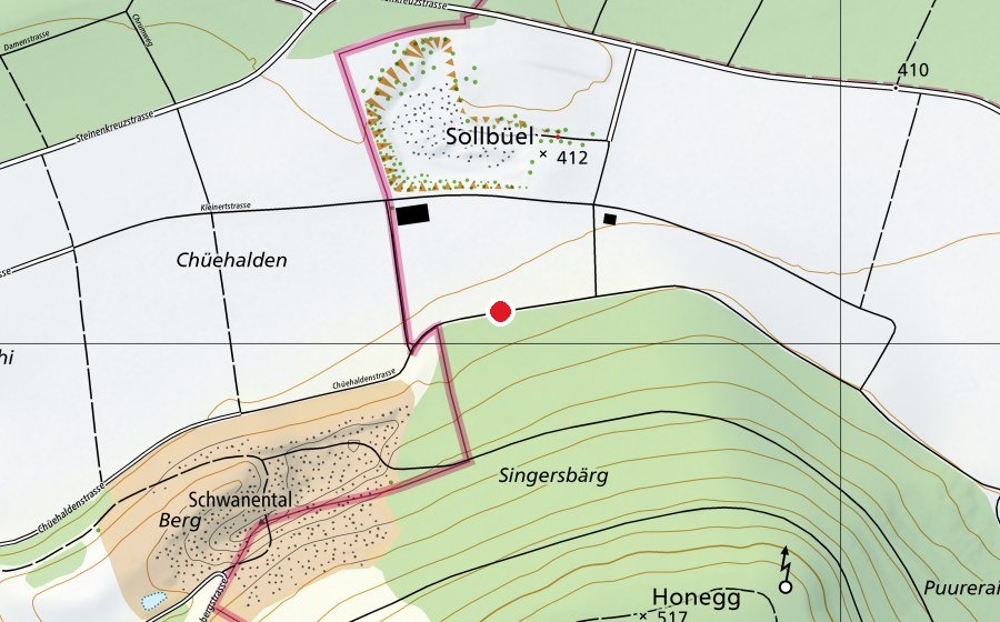 Carte indiquant l’emplacement de Modellflugplatz Eglisau (Centre sportif)