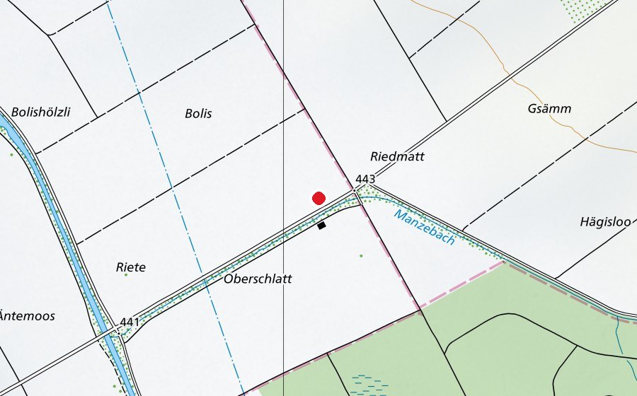 Carte indiquant l’emplacement de Modellflugplatz Seon/Egliswil (Centre sportif)