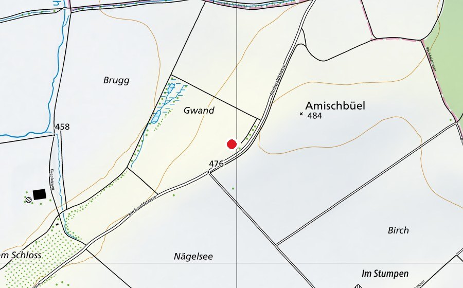 Mappa con la posizione di Modellflugplatz Wiesendangen (Centro sportivo)