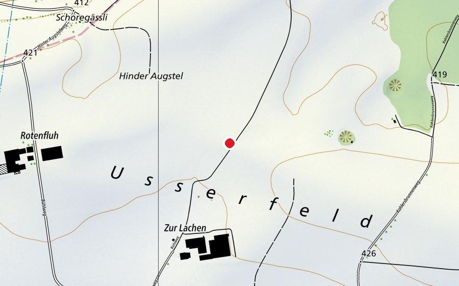 Map showing the location of Modellflugverein Brislach (Sports centre)