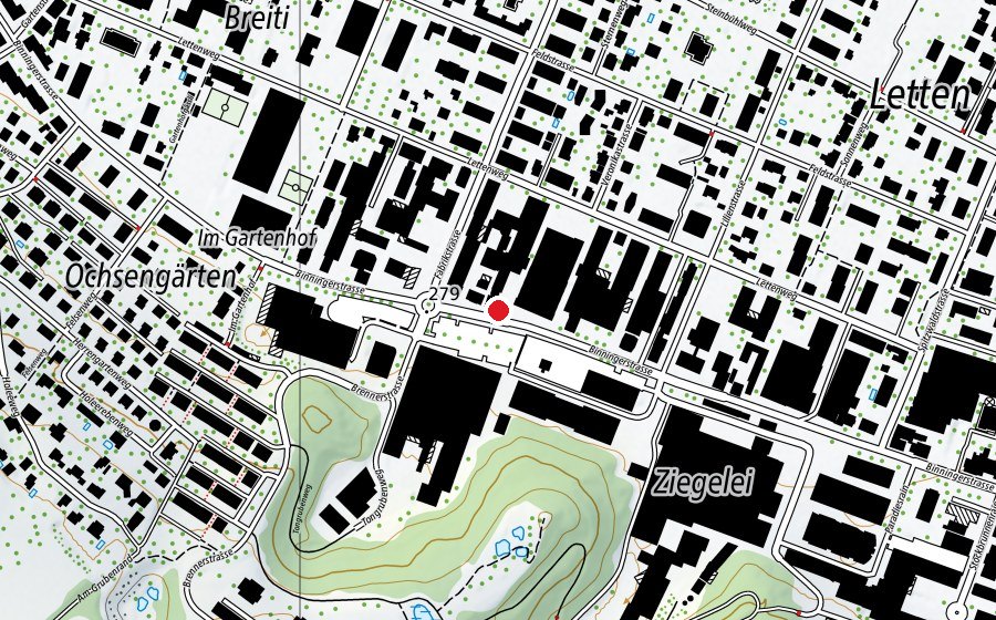 Map showing the location of Move Tanz und Gymnastik Studio (Sports centre)