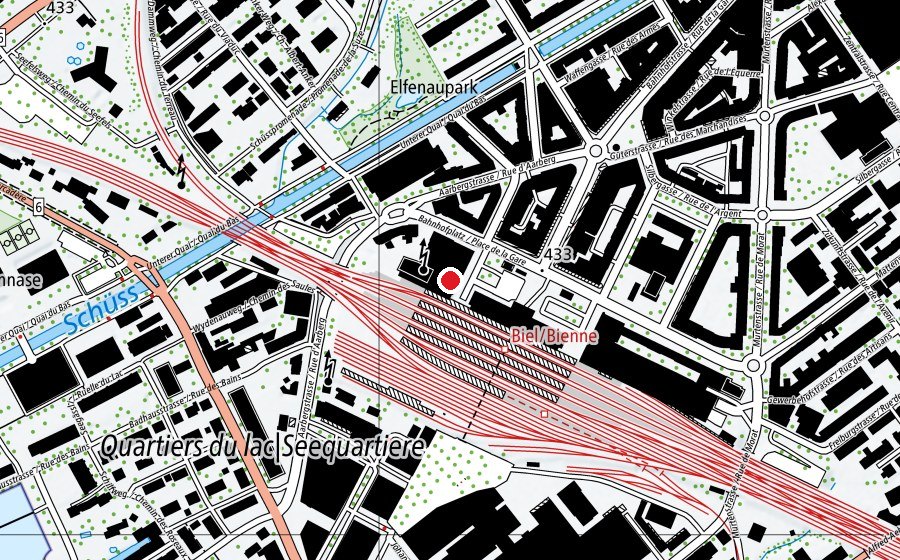 Map showing the location of Nonstop Gym (Sports centre)