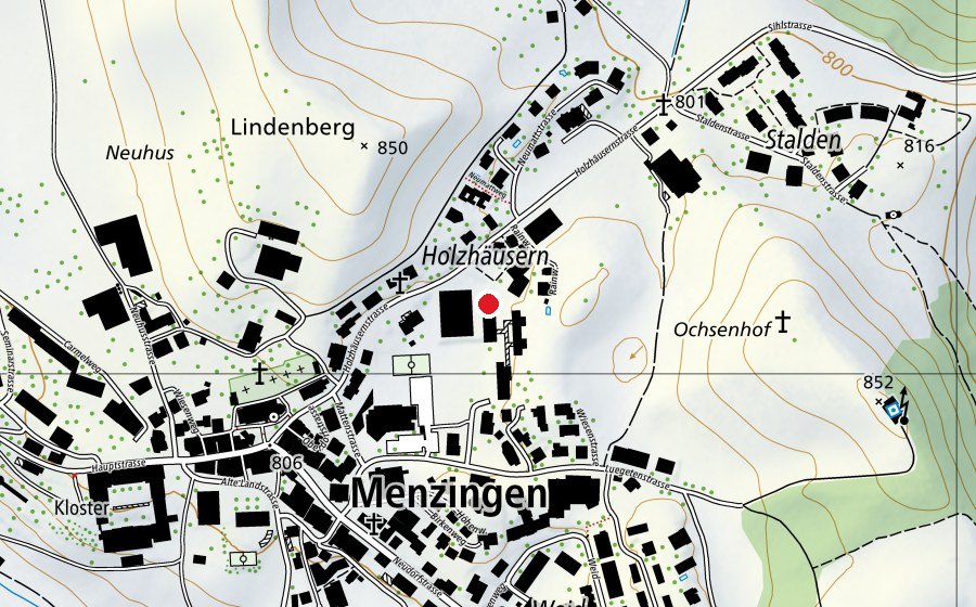 Carte indiquant l’emplacement de Ochsenmatt (Centre sportif)