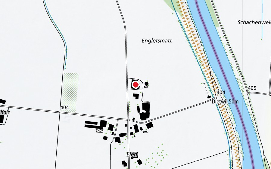 Carte indiquant l’emplacement de Paintballfarm (Centre sportif)