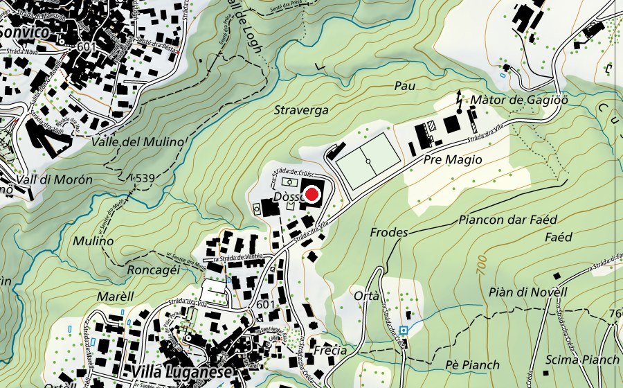 Map showing the location of Pala Gym (Sports centre)