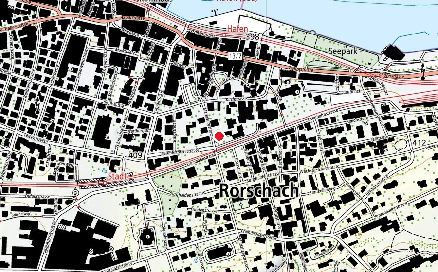 Map showing the location of Papillon (Sports centre)