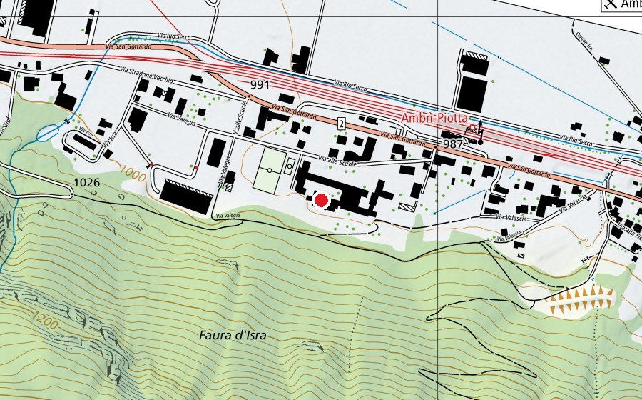 Carte indiquant l’emplacement de Piscina comunale (Centre sportif)