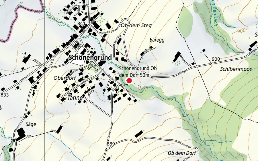 Mappa con la posizione di Pistolenschiessstand (Centro sportivo)