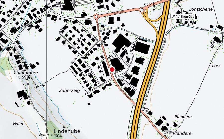 Carte indiquant l’emplacement de Power GYM (Centre sportif)