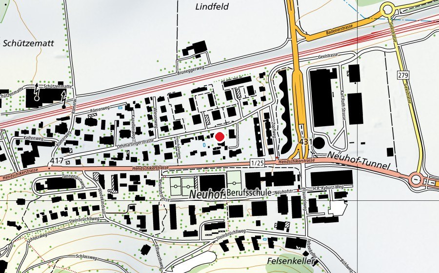 Carte indiquant l’emplacement de Pro Fitness (Centre sportif)