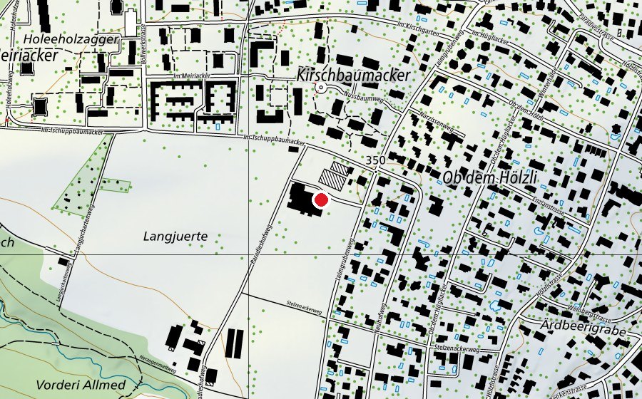Mappa con la posizione di PSZ Pferdesportzentrum Binningen (Centro sportivo)
